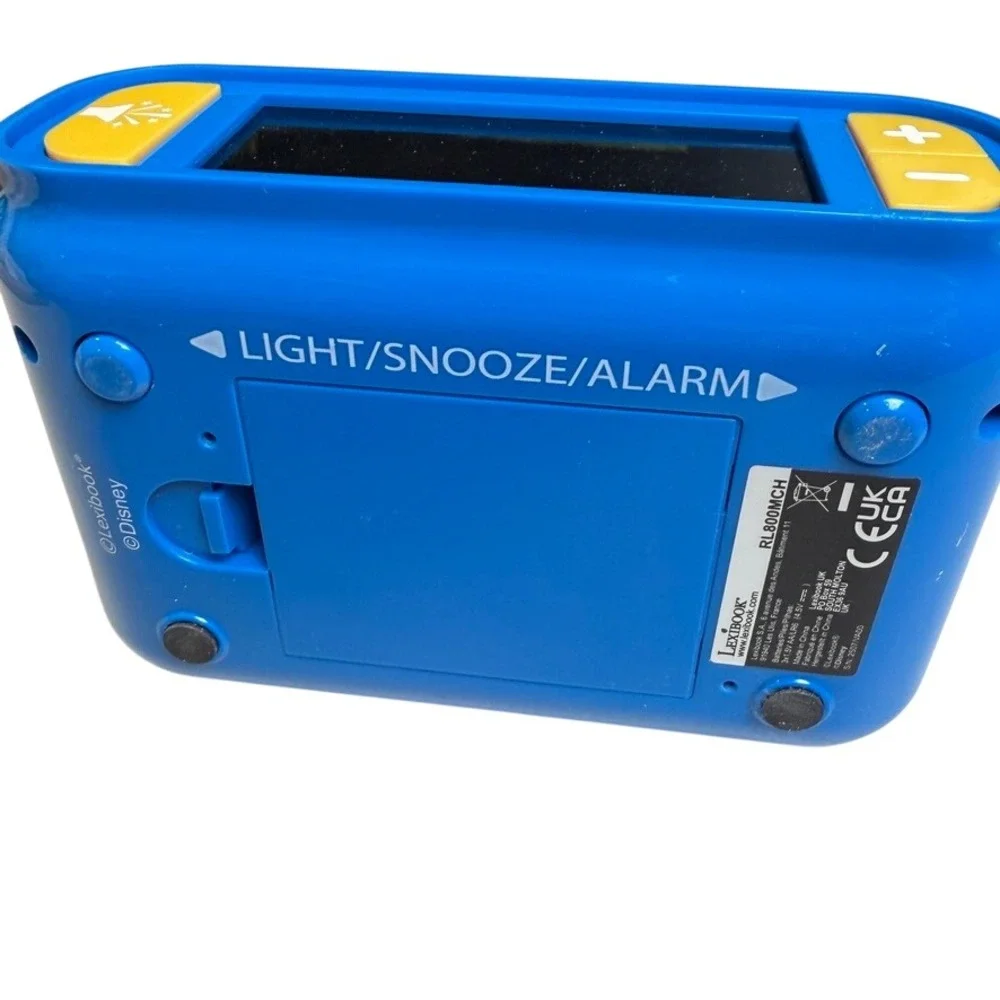 Mickey Mouse‎ Digital Alarm Clock Blue Disney Decor Snooze Night Light Disneyana